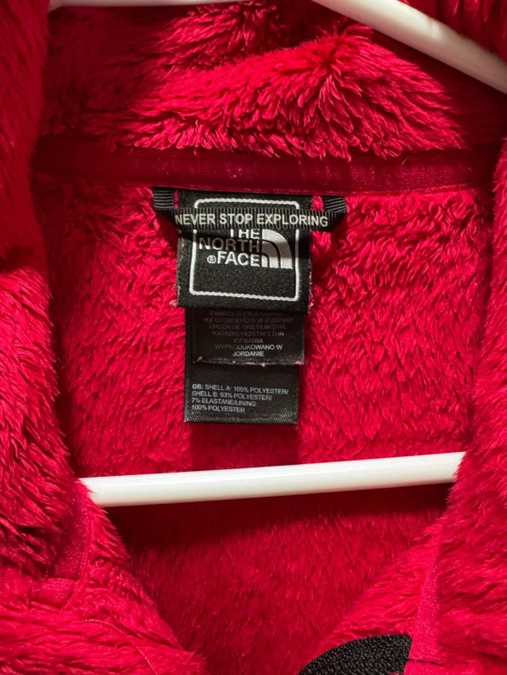 The North Face Hot Pink Fleece Jacket with Black Panels
